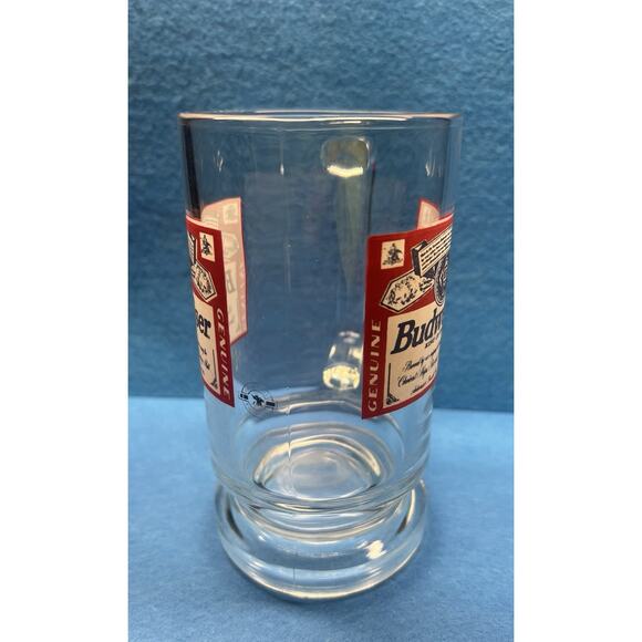 Vintage Budweiser Anheuser Busch Beer Mug Stein Glass 6” Tall - Picture 2 of 7